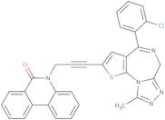 5-(3-(4-(2-Chlorophenyl)-9-methyl-6H-thieno(3,2-F)(1,2,4)triazolo(4,3-A)(1,4)diazepin-2-yl)-2-pr...