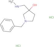 1-Benzyl-3-[(methylamino)methyl]pyrrolidin-3-ol dihydrochloride