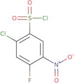 2-Chloro-4-fluoro-5-nitrobenzene-1-sulfonyl chloride