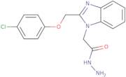2-[2-(4-Chlorophenoxymethyl)-1H-1,3-benzodiazol-1-yl]acetohydrazide