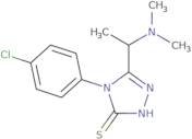 4-(4-Chlorophenyl)-5-[1-(dimethylamino)ethyl]-4H-1,2,4-triazole-3-thiol