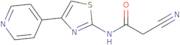 2-Cyano-N-[4-(pyridin-4-yl)-1,3-thiazol-2-yl]acetamide