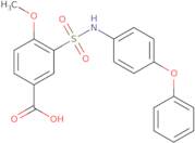 4-Methoxy-3-[(4-phenoxyphenyl)sulfamoyl]benzoic acid