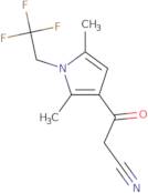 3-[2,5-Dimethyl-1-(2,2,2-trifluoroethyl)-1H-pyrrol-3-yl]-3-oxopropanenitrile