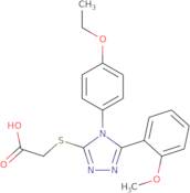 2-{[4-(4-Ethoxyphenyl)-5-(2-methoxyphenyl)-4H-1,2,4-triazol-3-yl]sulfanyl}acetic acid