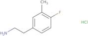 2-(4-Fluoro-3-methylphenyl)ethan-1-amine hydrochloride