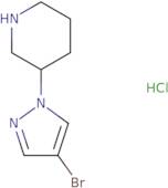 3-(4-Bromopyrazol-1-yl)piperidine HCl