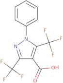 1-Phenyl-3,5-bis(trifluoromethyl)-1H-pyrazole-4-carboxylic acid