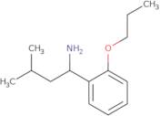 3-Methyl-1-(2-propoxyphenyl)butan-1-amine