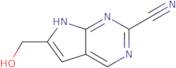 6-(Hydroxymethyl)-7H-pyrrolo[2,3-d]pyrimidine-2-carbonitrile