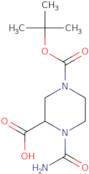 4-[(tert-Butoxy)carbonyl]-1-carbamoylpiperazine-2-carboxylic acid