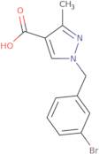 1-[(3-Bromophenyl)methyl]-3-methyl-1H-pyrazole-4-carboxylic acid
