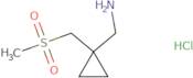 [1-(Methanesulfonylmethyl)cyclopropyl]methanamine hydrochloride