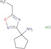 1-(5-Ethyl-1,2,4-oxadiazol-3-yl)cyclopentan-1-amine hydrochloride