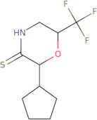 2-Cyclopentyl-6-(trifluoromethyl)morpholine-3-thione