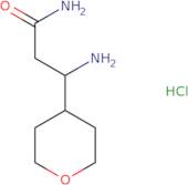 3-Amino-3-(oxan-4-yl)propanamide hydrochloride