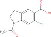 1-Acetyl-6-chloro-2,3-dihydro-1H-indole-5-carboxylic acid