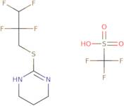 2-[(2,2,3,3-Tetrafluoropropyl)sulfanyl]-1,4,5,6-tetrahydropyrimidine trifluoromethanesulfonic acid