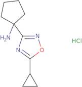 1-(5-Cyclopropyl-1,2,4-oxadiazol-3-yl)cyclopentan-1-amine hydrochloride