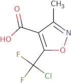 5-(Chlorodifluoromethyl)-3-methyl-1,2-oxazole-4-carboxylic acid
