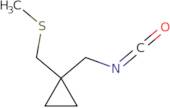 1-(Isocyanatomethyl)-1-[(methylsulfanyl)methyl]cyclopropane