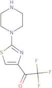 2,2,2-Trifluoro-1-[2-(piperazin-1-yl)-1,3-thiazol-4-yl]ethan-1-one
