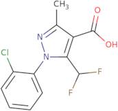1-(2-Chlorophenyl)-5-(difluoromethyl)-3-methyl-1H-pyrazole-4-carboxylic acid