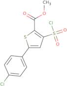 Methyl 5-(4-chlorophenyl)-3-(chlorosulfonyl)thiophene-2-carboxylate