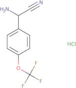 2-Amino-2-[4-(trifluoromethoxy)phenyl]acetonitrile hydrochloride