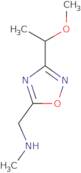{[3-(1-Methoxyethyl)-1,2,4-oxadiazol-5-yl]methyl}(methyl)amine