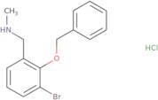 {[2-(Benzyloxy)-3-bromophenyl]methyl}(methyl)amine hydrochloride
