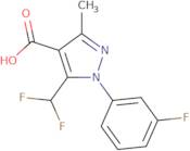 5-(Difluoromethyl)-1-(3-fluorophenyl)-3-methyl-1H-pyrazole-4-carboxylic acid