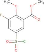 Methyl 5-(chlorosulfonyl)-3-fluoro-2-methoxybenzoate