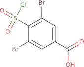 3,5-Dibromo-4-(chlorosulfonyl)benzoic acid