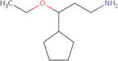 3-Cyclopentyl-3-ethoxypropan-1-amine