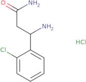 (3R)-3-Amino-3-(2-chlorophenyl)propanamide hydrochloride