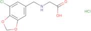 2-{[(7-Chloro-1,3-dioxaindan-5-yl)methyl]amino}acetic acid hydrochloride