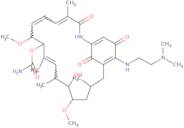 17-Dmag hydrochloride (17-(dimethylaminoethylamino)-17-demethoxygeldanamycin hydrochloride) (17-dmag hydrochloride, nsc-707545, alve spimycin)