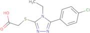 2-{[5-(4-Chlorophenyl)-4-ethyl-4H-1,2,4-triazol-3-yl]sulfanyl}acetic acid