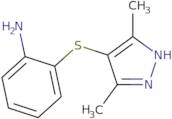 2-[(3,5-Dimethyl-1H-pyrazol-4-yl)thio]aniline