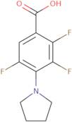 2,3,5-Trifluoro-4-pyrrolidin-1-ylbenzoic acid