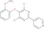 4,6-dichloro-5-(2-methoxyphenoxy)-2-(pyridin-4-yl)pyrimidine