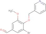 3-Bromo-5-methoxy-4-(pyridin-3-ylmethoxy)benzaldehyde