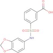 3-[(1,3-Dioxaindan-5-yl)sulfamoyl]benzoic acid