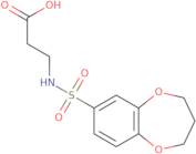 3-(3,4-Dihydro-2H-1,5-benzodioxepine-7-sulfonamido)propanoic acid