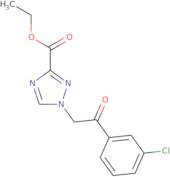 Ethyl 1-[2-(3-chlorophenyl)-2-oxo-ethyl]-1,2,4-triazole-3-carboxylate