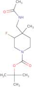 tert-Butyl 4-(acetamidomethyl)-3-fluoro-4-methylpiperidine-1-carboxylate
