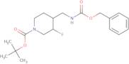 tert-butyl 4-((Benzyloxycarbonylamino)methyl)-3-fluoropiperidine-1-carboxylate