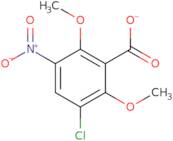 Benzoic acid, 3-chloro-2,6-dimethoxy-5-nitro-