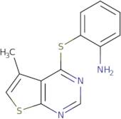 2-[(5-Methylthieno[2,3-d]pyrimidin-4-yl)thio]aniline